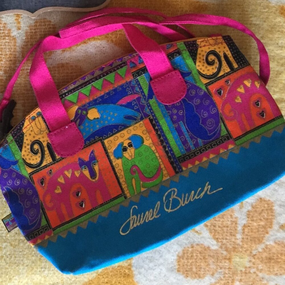 Laurel Burch Cat Bag Bundle: 3 Brand New Bold & Joyful Bags Set - Picture 2 of 5